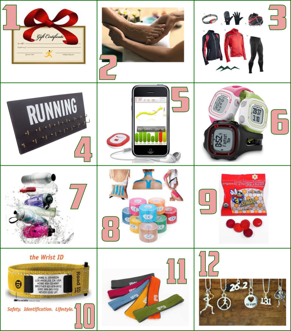 12 days of running gifts